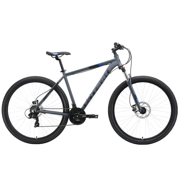 Велосипед Stark 19 Hunter 29.2 HD серый/чёрный/синий 22"