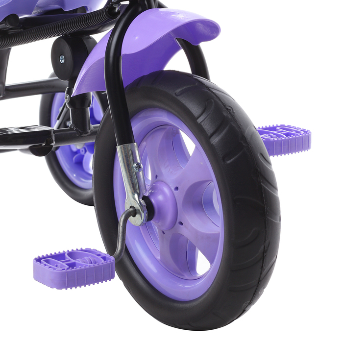 Велосипед трёхколёсный «Лучик Малют 2», колёса EVA 10"/8", цвет фиолетовый 