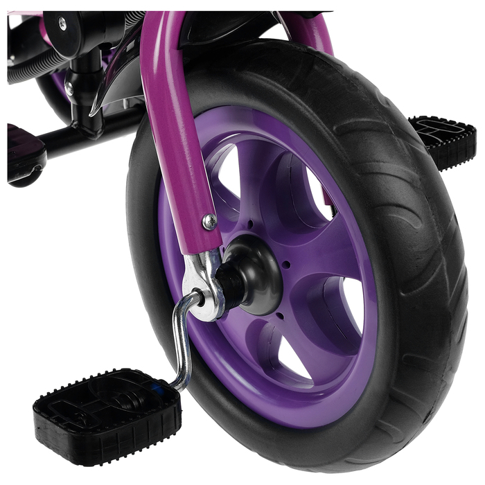 Велосипед трёхколёсный «Лучик Vivat 2», колёса EVA 10"/8", цвет фиолетовый 