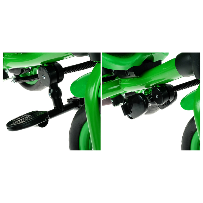 Велосипед трёхколёсный «Лучик Vivat 2», колёса EVA 10"/8", цвет зелёный 