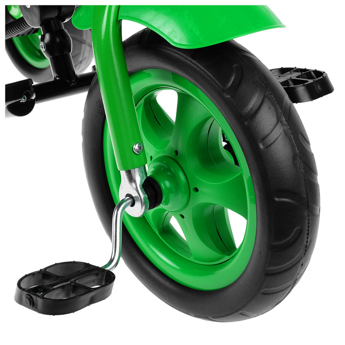 Велосипед трёхколёсный «Лучик Vivat 2», колёса EVA 10"/8", цвет зелёный 