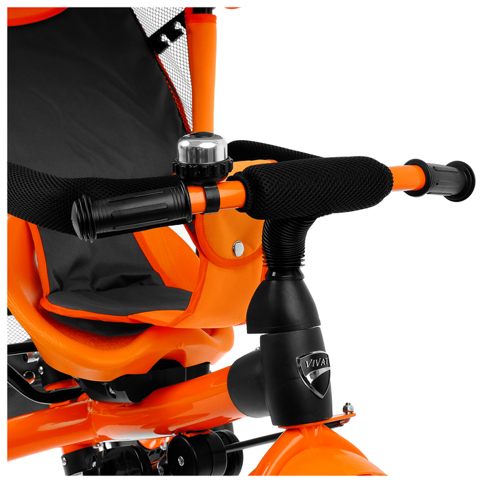 Велосипед трёхколёсный «Лучик Vivat 2», колёса EVA 10"/8", цвет оранжевый 