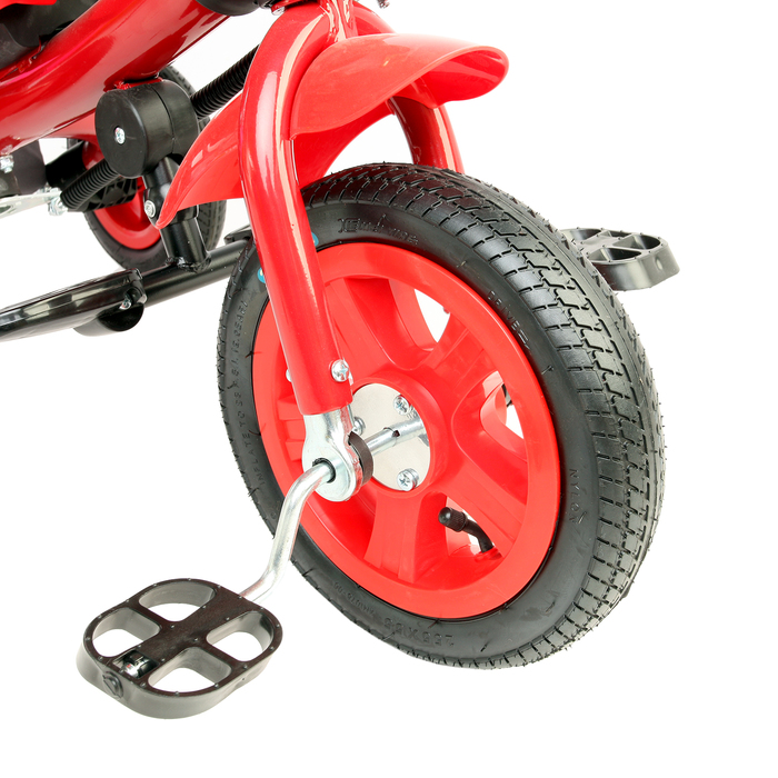 Велосипед трёхколёсный «Лучик Vivat 1», надувные колёса 10"/8", цвет красный 