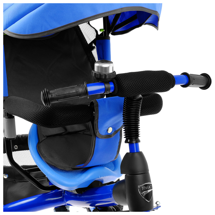 Велосипед трёхколёсный «Лучик Vivat 1», надувные колёса 10"/8", цвет синий 