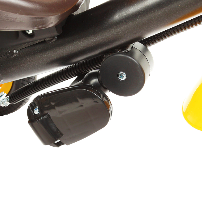 Велосипед трёхколёсный «Лучик Vivat 1», надувные колёса 10"/8", цвет коричневый/жёлтый 