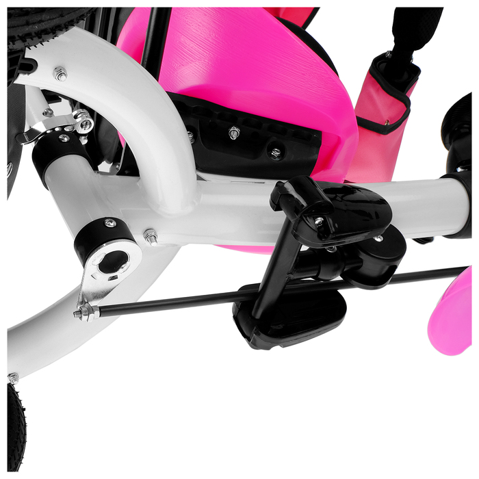 Велосипед трёхколёсный «Лучик Vivat 1», надувные колёса 10"/8", цвет розовый 