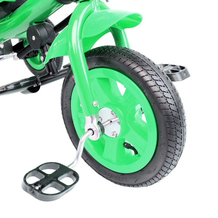 Велосипед трёхколёсный «Лучик Vivat 1», надувные колёса 10"/8", цвет зелёный 