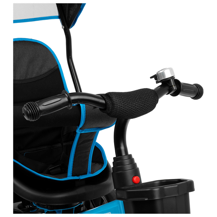 Велосипед трехколесный Micio Veloce, колеса EVA 10"/8", цвет голубой 