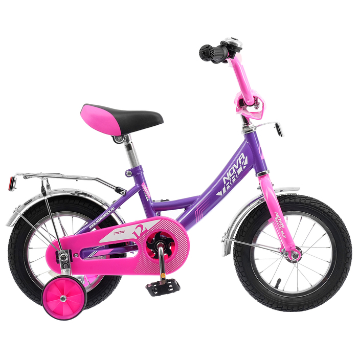 Велосипед 12" Novatrack Vector, 2020, цвет лиловый 