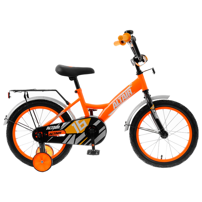 Велосипед 16" Altair Kids, 2020, цвет ярко-оранжевый/белый 