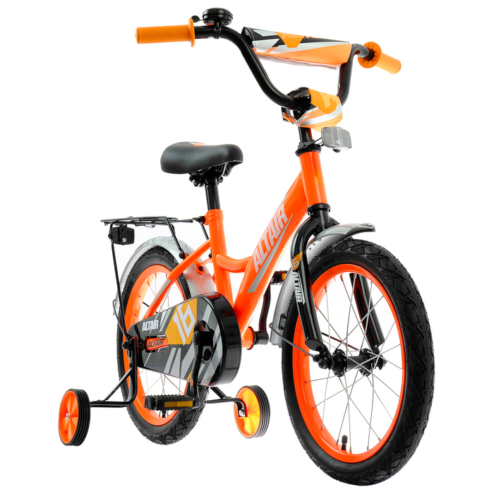 Велосипед 16" Altair Kids, 2020, цвет ярко-оранжевый/белый 