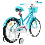 Велосипед 18" Graffiti Flower, цвет голубой  - фото 3