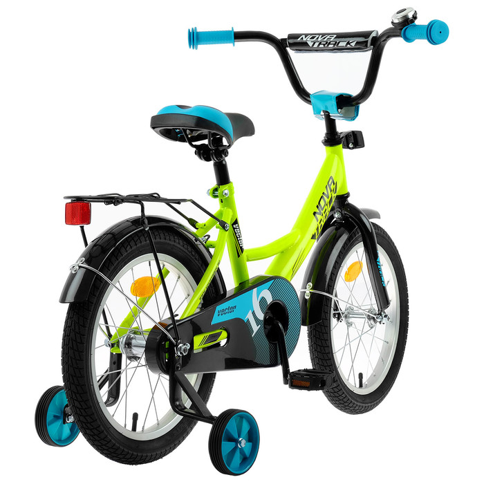 Велосипед 16" Novatrack Vector, 2020, цвет салатовый 