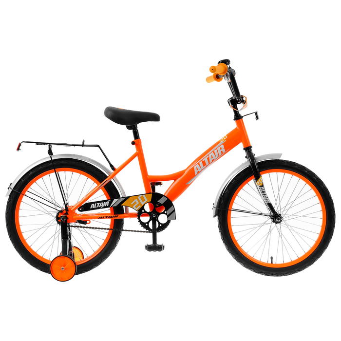 Велосипед 20" Altair Kids, 2020, цвет ярко-оранжевый/белый 