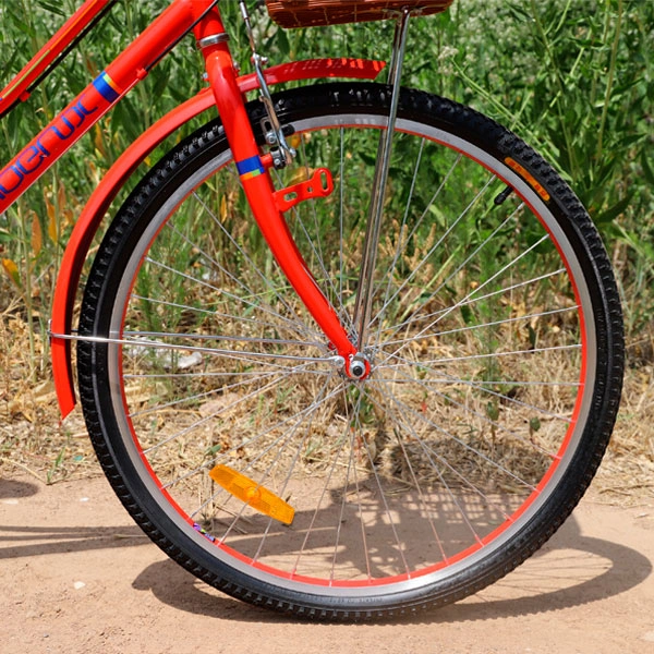 Phoenix қалалық велосипеді En-Lady қызыл + себет - фото 20