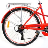 Phoenix қалалық велосипеді En-Lady қызыл + себет - фото 5