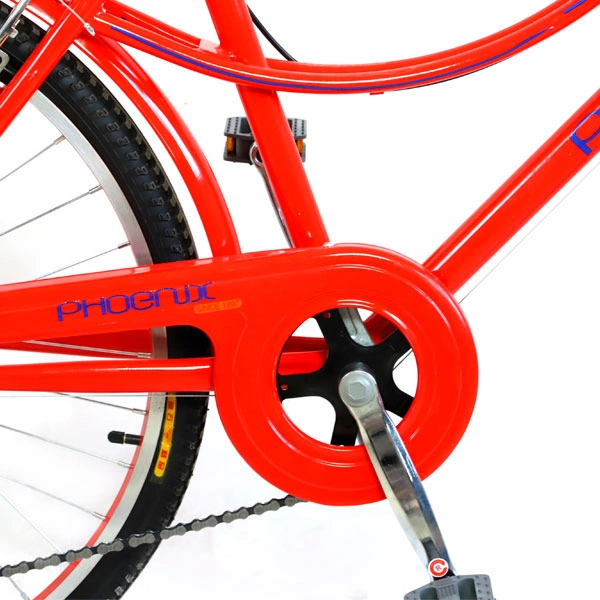 Phoenix қалалық велосипеді En-Lady қызыл + себет - фото 8