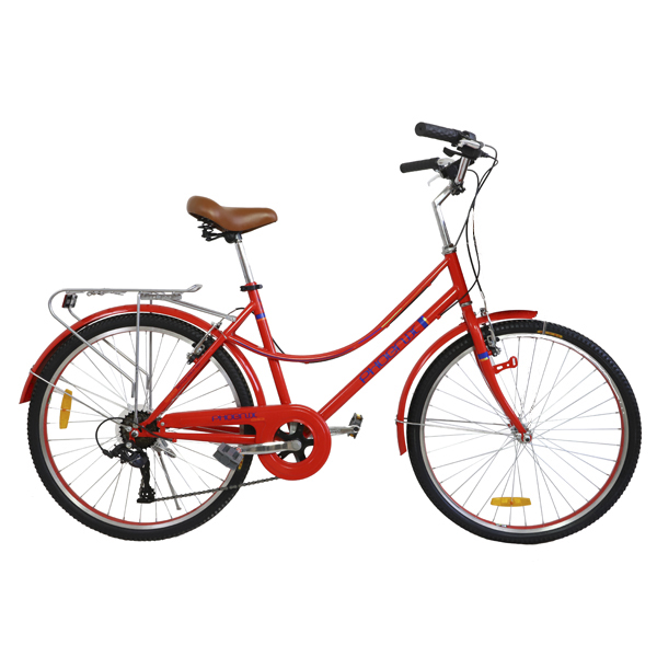 Phoenix қалалық велосипеді En-Lady қызыл