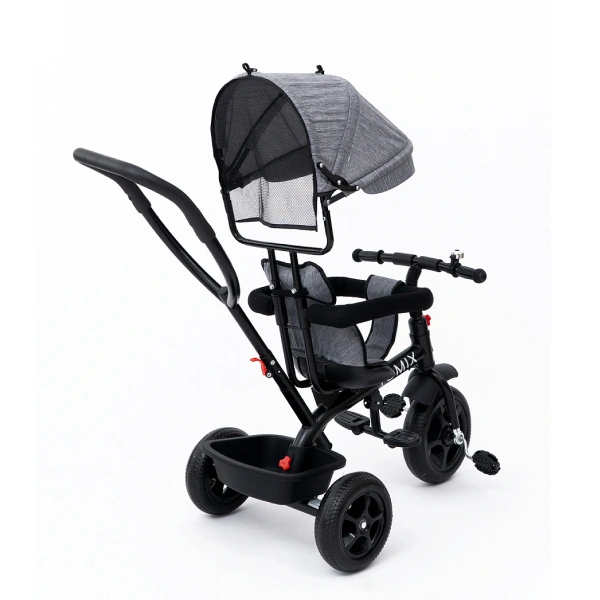 Детский трехколесный велосипед Tomix Baby Trike Серый - фото 4