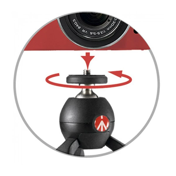 Штатив Manfrotto MTPIXI-RD PIXI MINI TRIPOD RED - фото 4