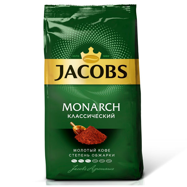 Jacobs Monarch ұнтақталған Кофе Classic 230 гр