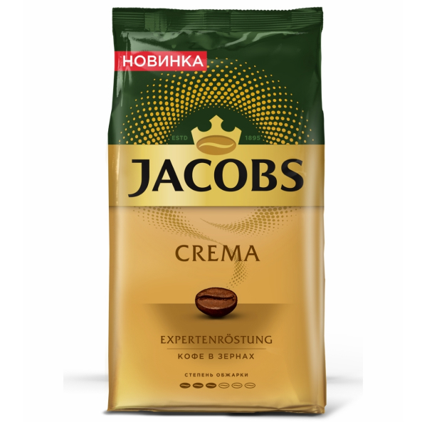 Кофе в зёрнах 230 гр Jacobs Monarch Crema