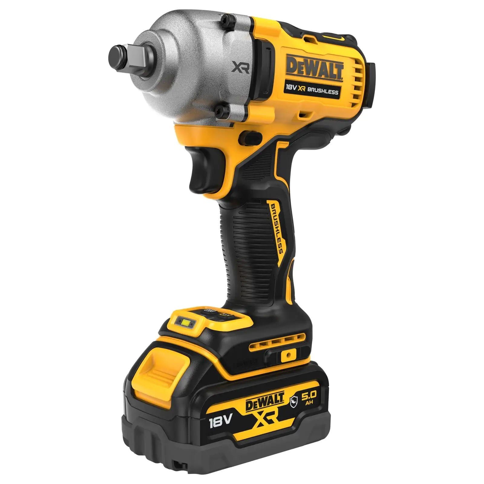 Бесщеточный аккумуляторный ударный гайковерт DeWALT DCF891P2G-QW  - фото 2