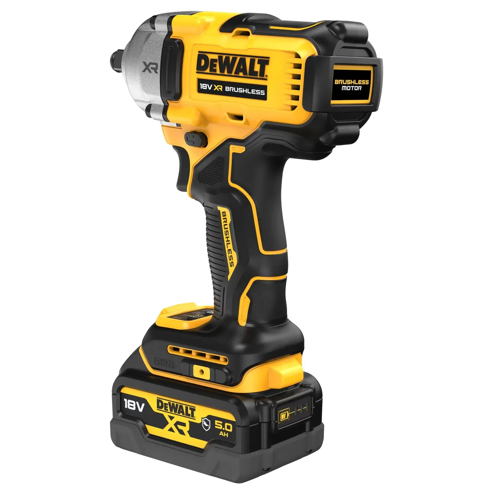 Бесщеточный аккумуляторный ударный гайковерт DeWALT DCF891P2G-QW  - фото 3
