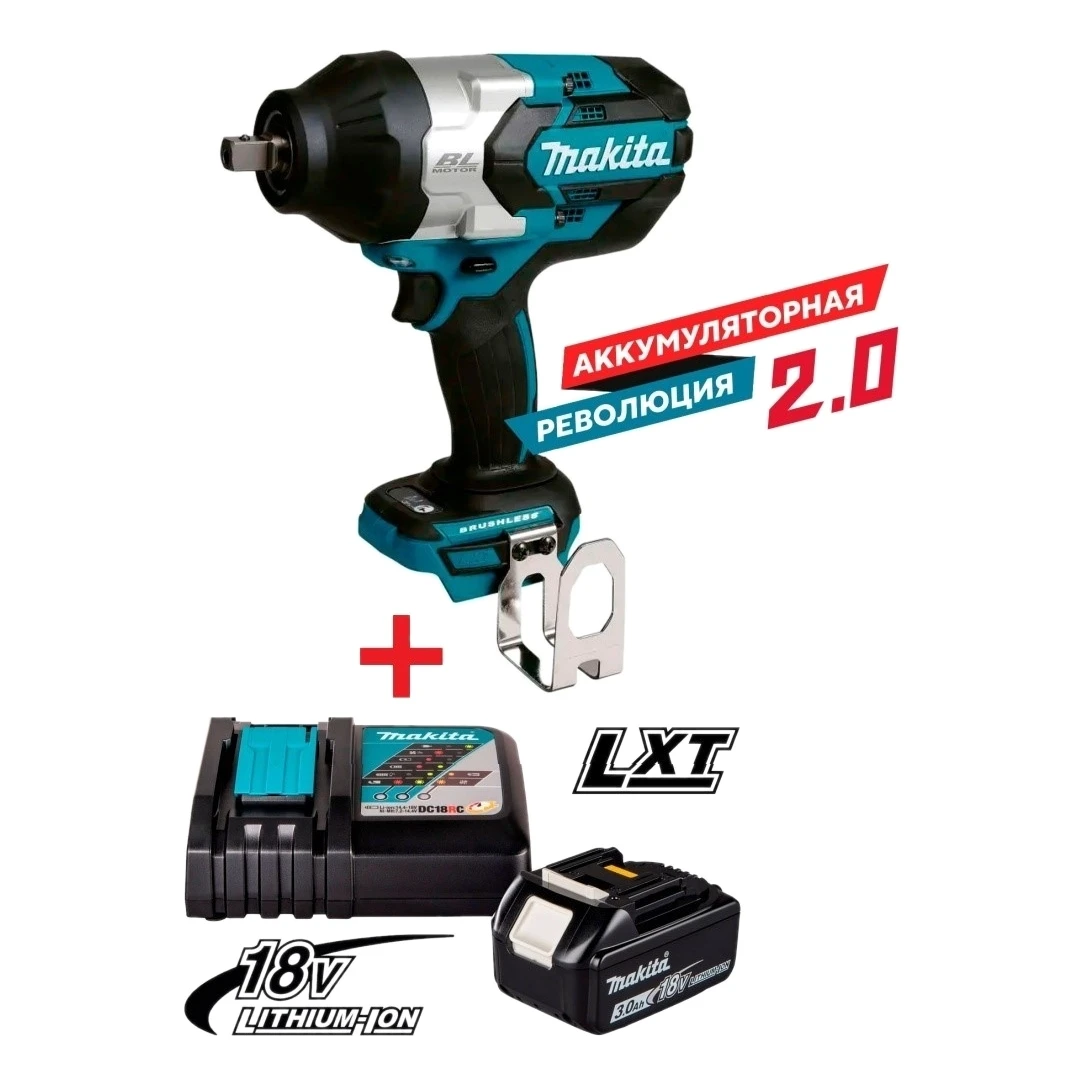 Аккумуляторный ударный гайковерт Makita DTW1004Z(R) 
