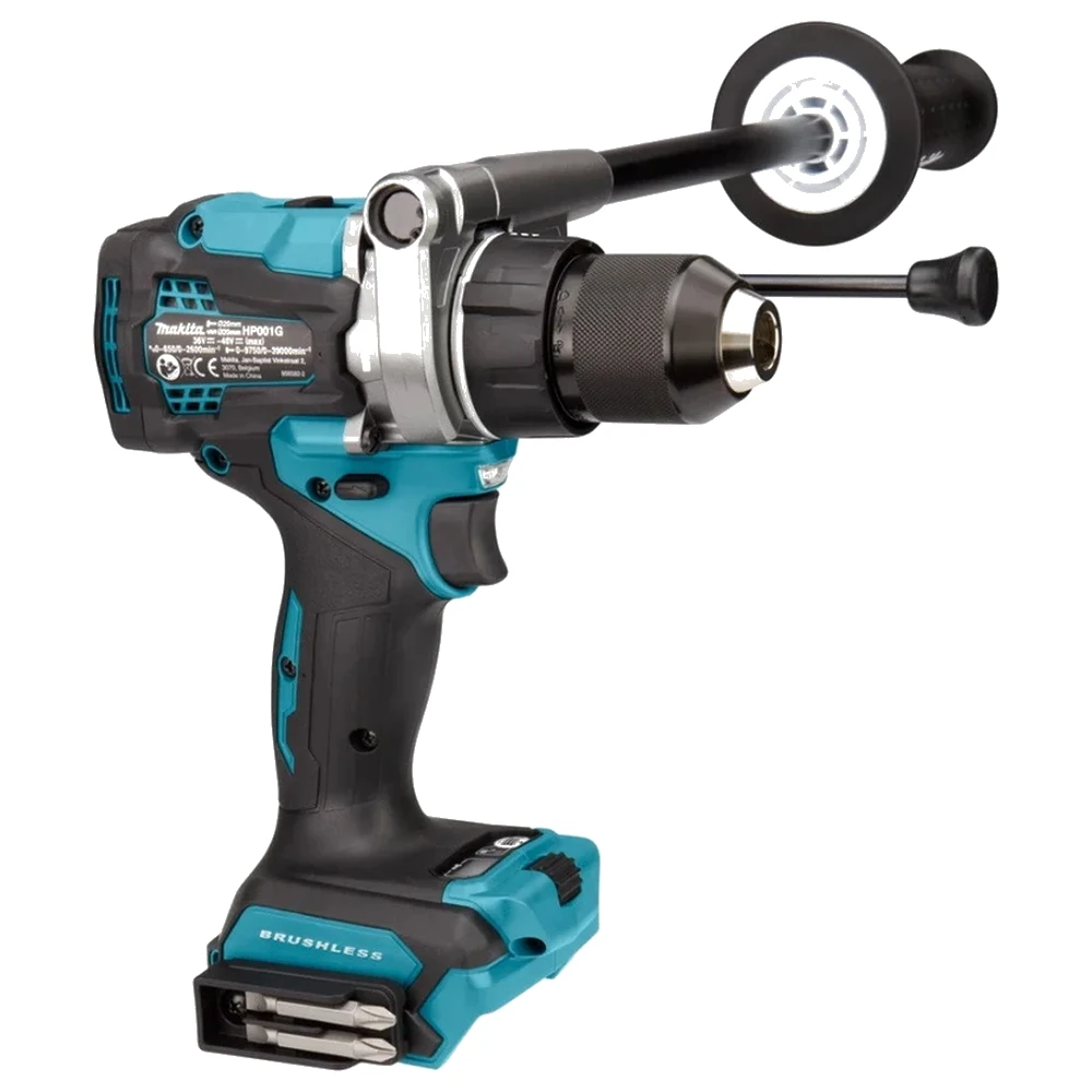 Аккумуляторная дрель-шуруповёрт Makita ударная XGT BL 40B. HP001GZ  - фото 2