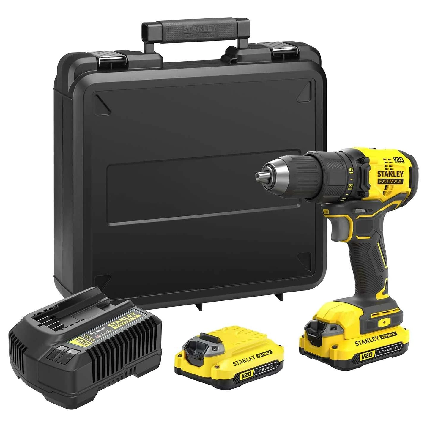 Дрель-шуруповерт бесщёточный аккумуляторный Stanley "FATMAX" SFMCD710D2K-QW  - фото 2