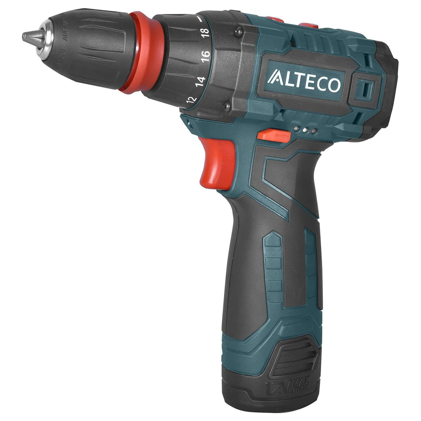 Аккумуляторная дрель-шуруповерт со съемным патроном ALTECO CD 1210F Li X2 