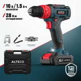 Аккумуляторная ударная дрель-шуруповерт ALTECO CID 16-28  - фото 2
