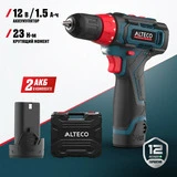 Аккумуляторная дрель-шуруповерт ALTECO CD 12-23 X2  - фото 2