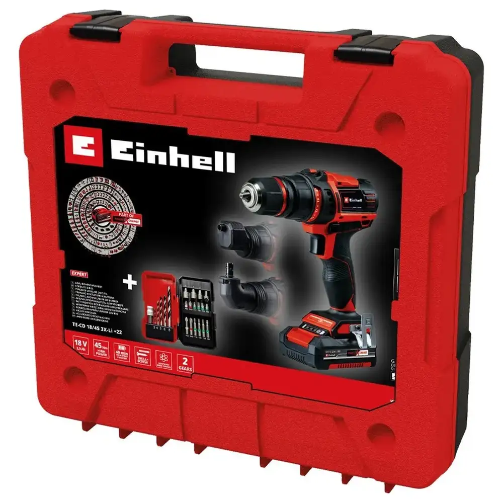 Аккумуляторная дрель-шуруповерт Einhell PXC TE-CD 18В 4513990  - фото 2