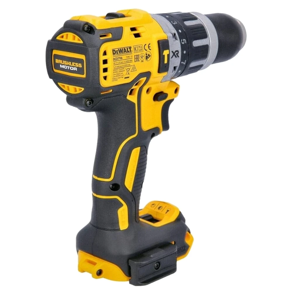 Аккумуляторная дрель-шуруповерт DeWALT "XR" 18V DCD796E1T-XJ  - фото 3