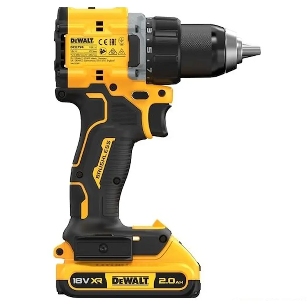 Аккумуляторная ударная дрель-шуруповерт DeWALT DCD794D2T-QW  - фото 3