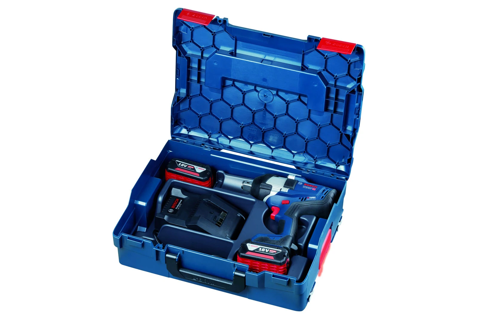 Бесщеточный аккумуляторный ударный гайковёрт Bosch GDS 18V-1050 Professional BITURBO 06019J8522 