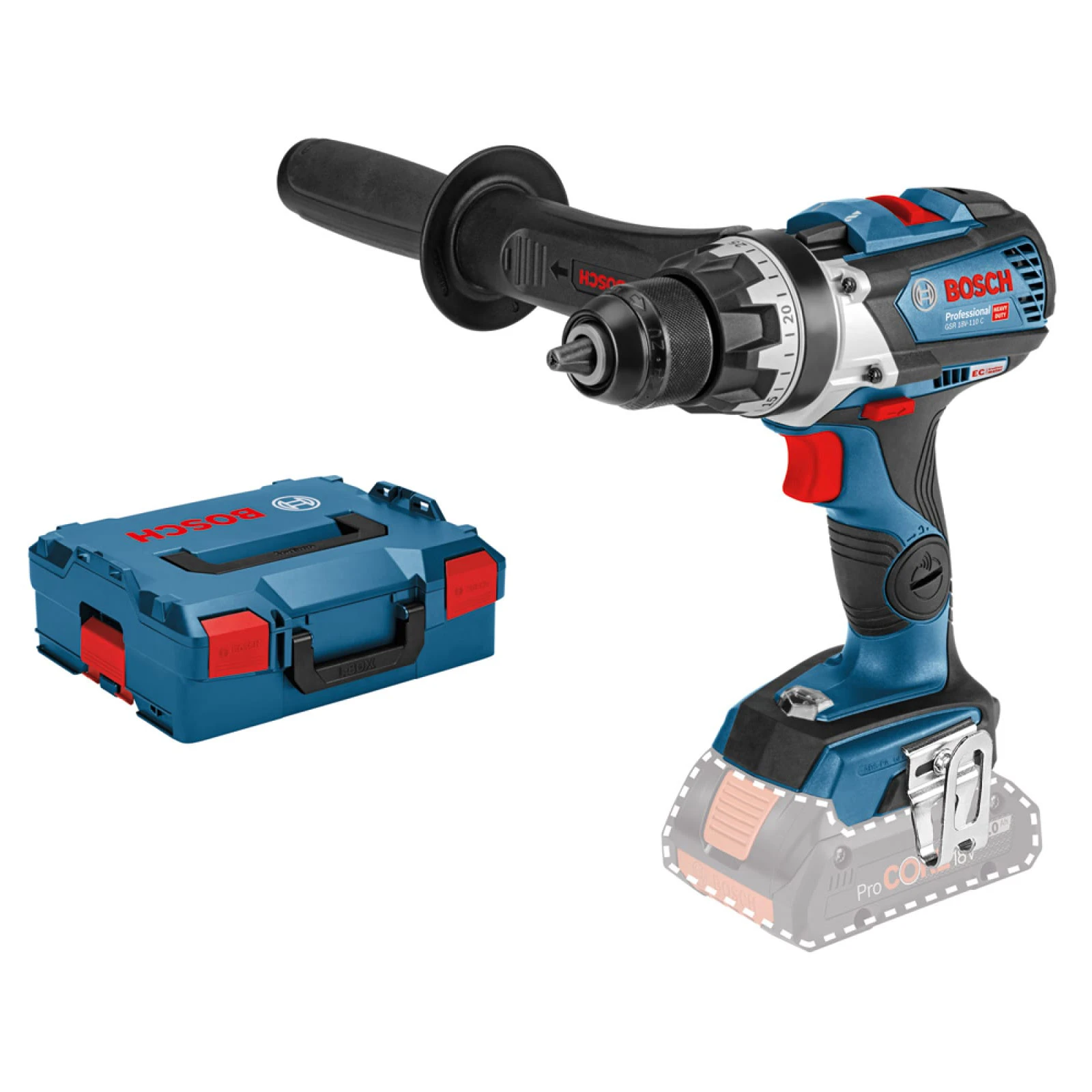Аккумуляторная дрель-шуруповёрт Bosch GSR 18V-110 C Professional Solo 06019G0109 