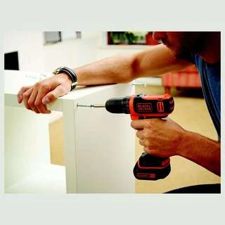 Аккумуляторная дрель-шуруповерт BLACK+DECKER 550об/мин BDCDD12B-QW 