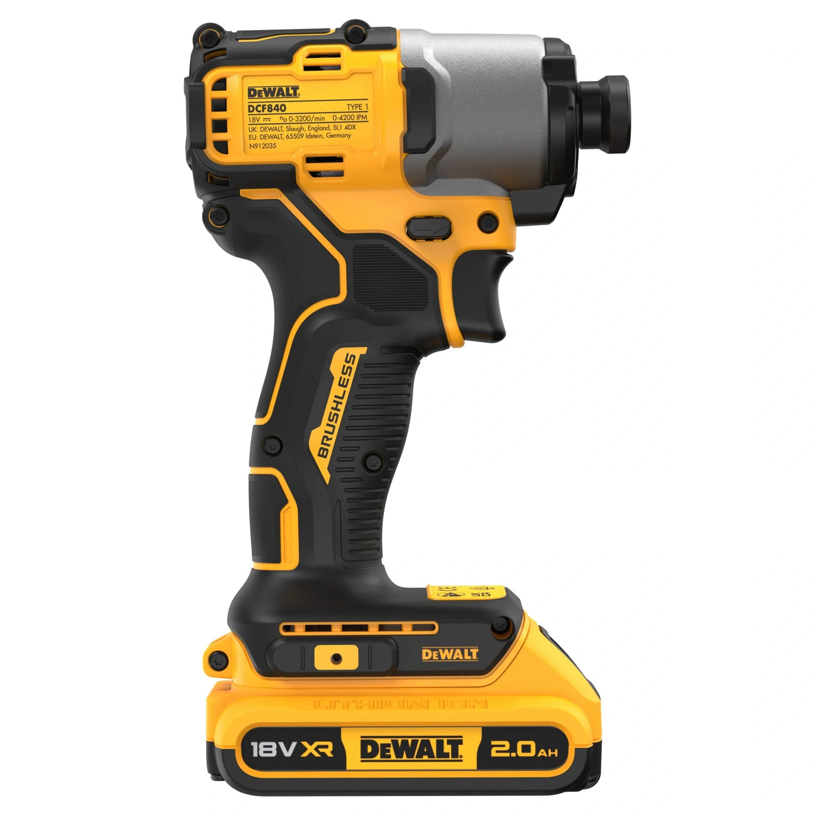 Аккумуляторный ударный шуруповерт DeWALT DCF840D2T-QW - фото 2