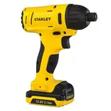 Дрель-шуруповерт Stanley SCI12S2, импульсный, 10.8 В, 2х1.5 Ач, 1/4", 3200 уд/мин, M4-M12  - фото 2