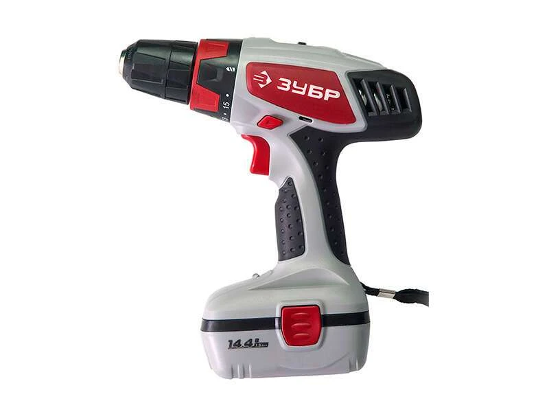 Дрель-шуруповерт аккумуляторная Зубр ЗДА-14.4-2