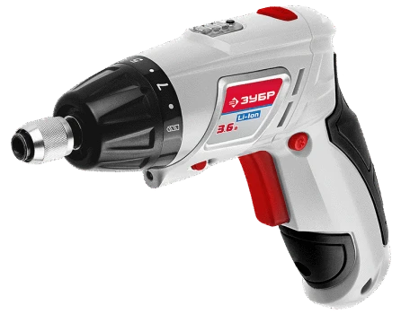 Отвертка аккумуляторная ЗУБР ЗО-3.6-Ли КН43