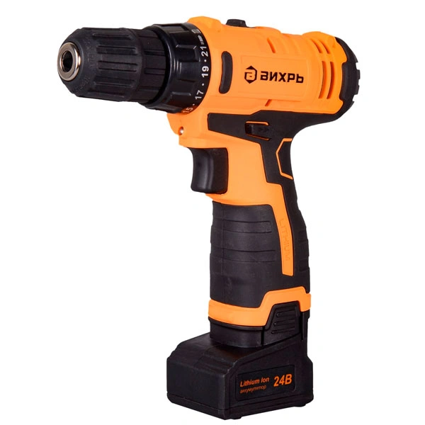 Дрель-шуруповерт аккумуляторная Вихрь ДА-24Л-2К