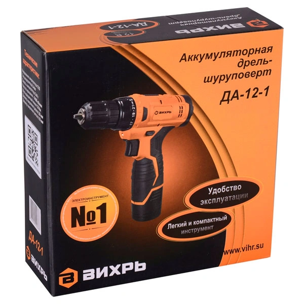 Дрель-шуруповерт аккумуляторная Вихрь ДА-12-1 - фото 9