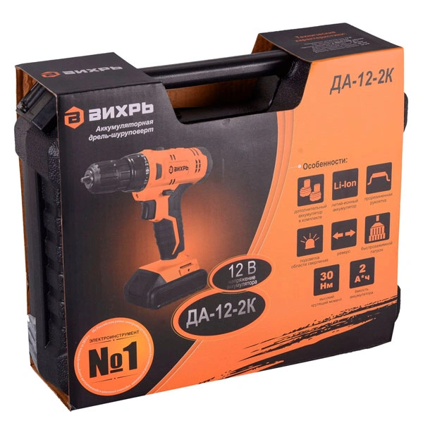 Дрель-шуруповерт аккумуляторная Вихрь ДА-12-2К - фото 11