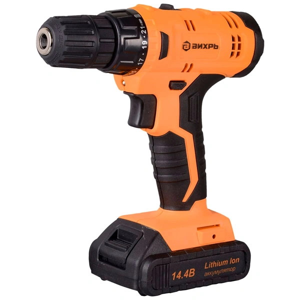 Дрель-шуруповерт аккумуляторная Вихрь ДА-14.4Л-2К
