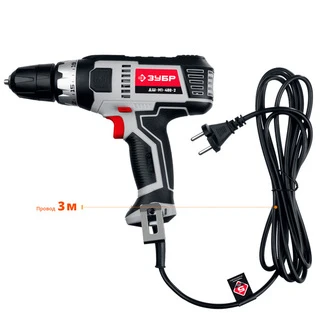 Дрель-шуруповерт Зубр ДШ-М1-400-2