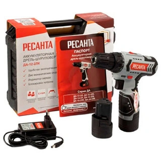 Дрель-шуруповерт Ресанта ДА-12-2ЛК